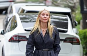 G Gwyneth Paltrow fez uma moda rara quando participou do livro Maria Shriver em Modosoções em Summerland, Califórnia, no sábado