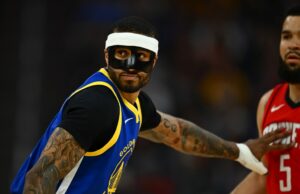 Gary Payton II, um jogador do Warriors, é questionável para jogar no jogo 7. Gary Payton II, um jogador do Warriors, é questionável para jogar no jogo 7.