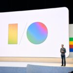 O logotipo do Google Gemini AI é visto exibido em uma tela de smartphone.