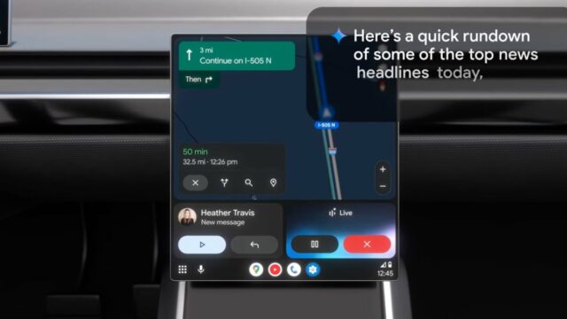 Google Gemini no Google Auto