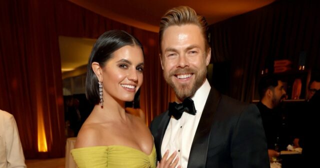 Derek Hough e Hayley Erbert dançam juntos em DWTs