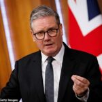 Primeiro -ministro Keir Starmer durante uma conferência de imprensa antes da publicação do Livro Branco de Imigração do governo - 12 de maio de 2025