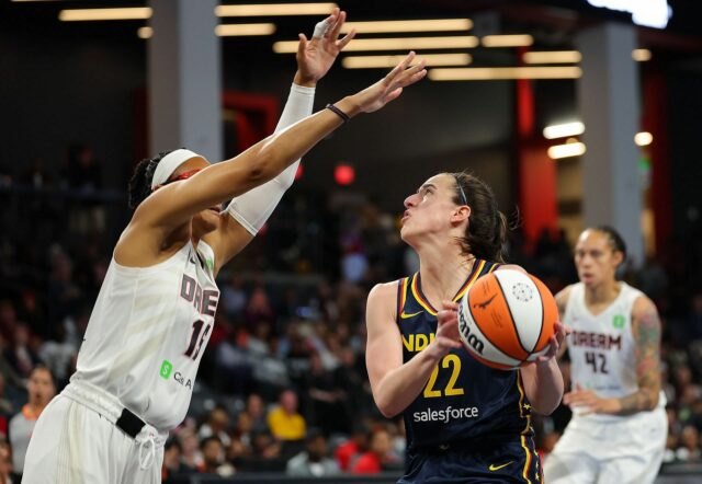 Indiana Fever vs Atlanta Dream Game Player Statistics e Box fechado