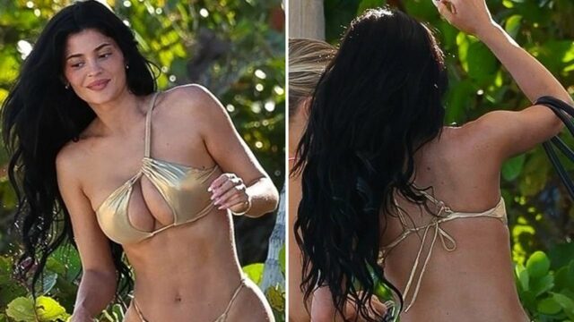 0513-Kylie-Jennner-Gold-Tong-bikini-bikin-beach-turco-Anskab-2