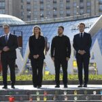 O primeiro -ministro Sir Keir Starmer veio a Kiev para encontrar o presidente Greenable e outros líderes europeus hoje