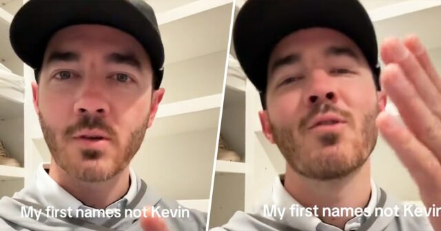 Kevin Jonas compartilhou um vídeo de Tiktok que seu nome verdadeiro não é Kevin.