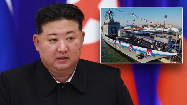 Kim Jong Un deixou queimando após o novo destruidor da Coréia do Norte danificado no começo malsucedido


