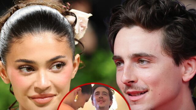 Kylie Jenner Timothee Chalamet Getty Instagram composto
