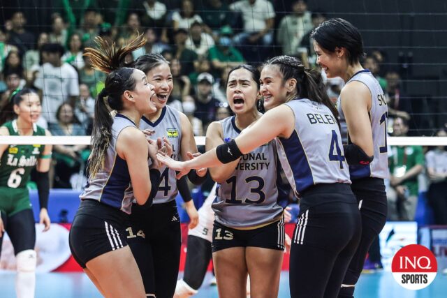 Vange Alinsug e Nu Lady Bulldogs, final da temporada da temporada 87 Final de vôlei.