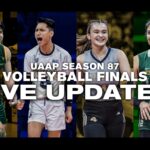 UAAP Season 87 Cronograma das finais de vôlei, atualizações ao vivo, histórias e vídeos para 11 de maio de 2025: Nu vs Feu (masculino), Nu vs La Salle (finais de vôlei feminino)