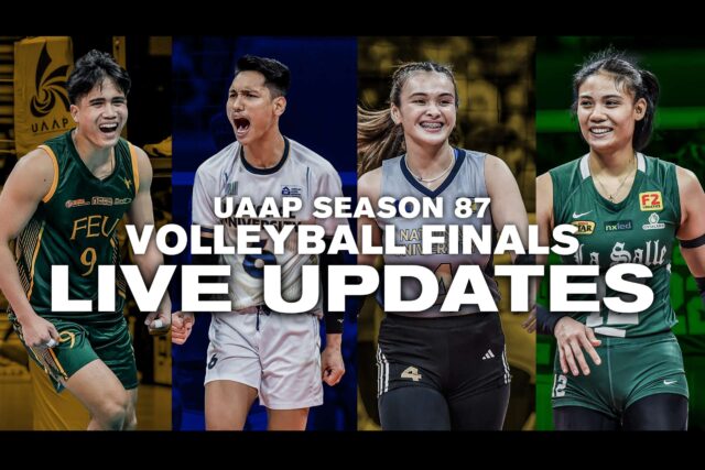 UAAP Season 87 Cronograma das finais de vôlei, atualizações ao vivo, histórias e vídeos para 11 de maio de 2025: Nu vs Feu (masculino), Nu vs La Salle (finais de vôlei feminino)