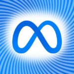 Facebook/Meta logo with a twist