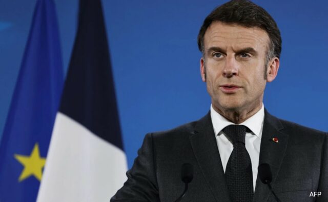 Macron afirma que as condições de Gaza "intolerisível" esperam discutir isso com Netanyahu, Trump


