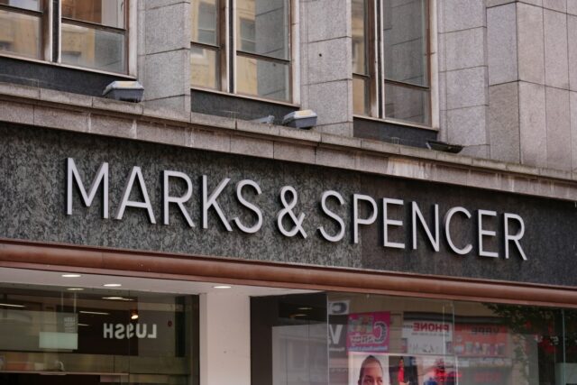 a Marks and Spencer store in Sheffield, U.K., days after a ransomware attack hit the company's backend systems.