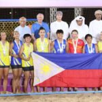 Equipe nacional de handebol durante as cerimônias de premiação - foto contribuída
