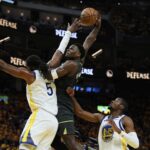 Anthony Edwards Poster Dunk vs Warriors Game 3 NBA Playoffs