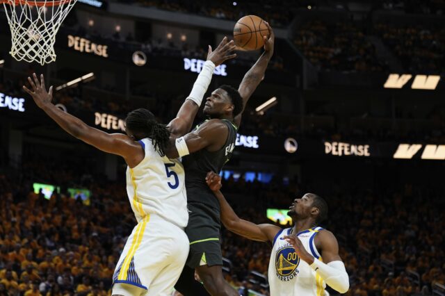 Anthony Edwards Poster Dunk vs Warriors Game 3 NBA Playoffs