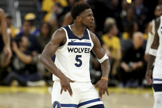 Anthony Edwards Timberwolves vs Warriors NBA Playoffs