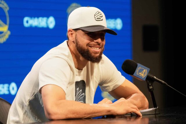 Stephen Curry disse na quinta -feira que o Golden State Warriors disse que estava empolgado com a capacidade de desafiar mais por mais campeonato, apesar das primeiras saídas dos playoffs da NBA.