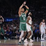 Jayson Tatum Celtics Beat Knicks Game 3 NBA Playoffs