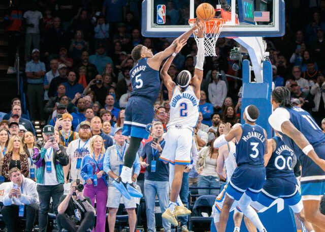Anthony Edwards Shai Gilgeous-Alexander Timberwolves vs Thunder NBA Playofflar Finals
