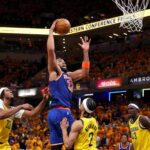Karl-Anthony Towns Knicks Pacers Playoffs da NBA venceu o jogo 3