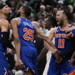 Knicks venceu o Celtics nos playoffs da NBA do jogo 1