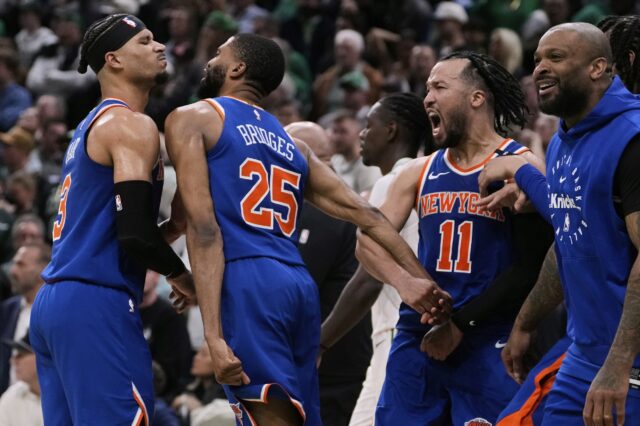 Knicks venceu o Celtics nos playoffs da NBA do jogo 1