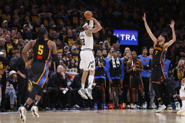 O vencedor do jogo Aaron Gordon, Nuggets, venceu o Thunder nos playoffs do jogo 1 da NBA