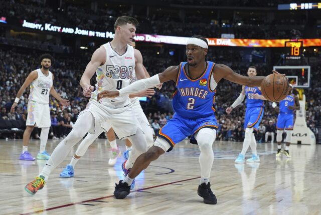 Shai Gilgeous-Alexander OKC Thunder vs Denver Nuggets NBA Playoffs