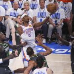 Shai Gilgeous-Alexander OKC Thunder Minnesota Timberwolves NBA Playoffs Bath
