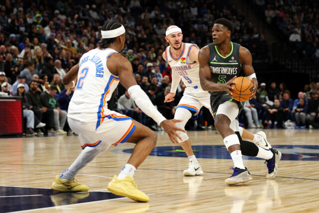 Anthony Edwards Shai Gilgeous-Alexander Thunder vs Timberwolves NBA Playoffs Finals da Conferência Oeste