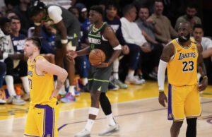 NBA: Timberwolves vence o jogo 5 para avançar à medida que os Lakers são eliminados Playoffs da NBA Los Angeles Lakers vs Meiostta Timberwolves LeBron James Luka Doncic Anthony Edwards