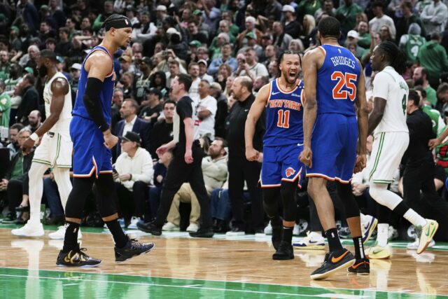 Jalen Brunson Knicks venceu o Celtics Game 1 NBA East Semis