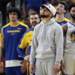 Steph Curry Warriors Timberwolves NBA Playoffs