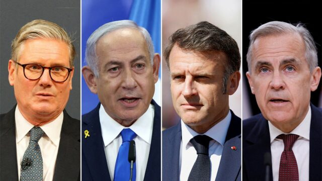 Netanyahu culpa o Reino Unido, a França e o Canadá de “Subsídio do Hamas”

