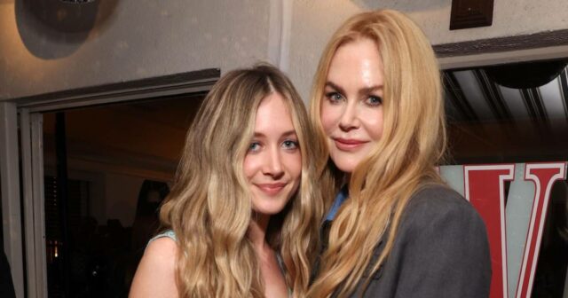 A filha de Nicole Kidman, Sunday Rose, frequenta o evento de globos antes de Golden com a mãe
