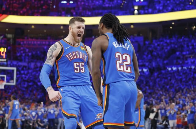 NBA: Playoffs-Denver Nuggets para Oklahoma City Thunder