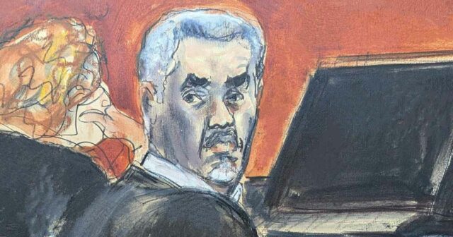 Sean Diddy Combs Combs Trial Tribunal Sketch 3