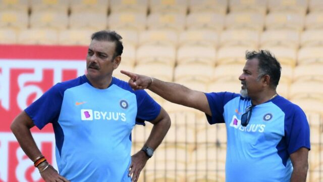 O ex -técnico de boliche indiano Bharat Arun para um programa de treinamento no Sri Lanka 

