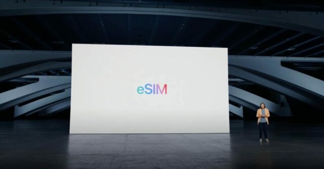 Evento ESIM do iPhone 14