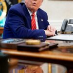 O presidente Donald Trump foi perguntado sobre filmes de choque pela primeira -dama francesa Brigitte Macron, que atira no presidente Emmanuel Macron no rosto