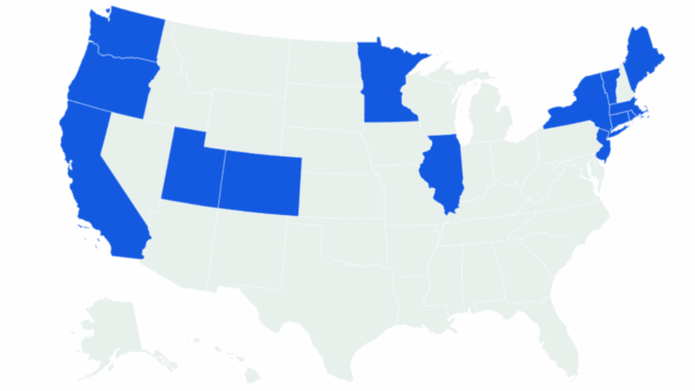 O mapa mostra 14 estados oferece cobertura de saúde para migrantes sem documentos


