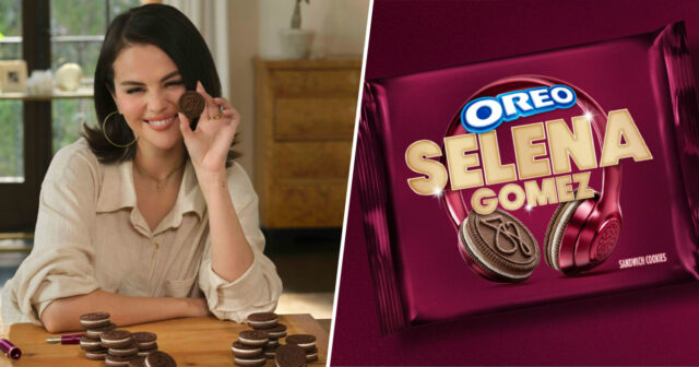 Selena Gomez está colaborando com Oreo em um biscoito