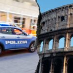 O turista americano esfaqueou a cerca romana Coliseu, enquanto dezenas de pessoas assistem horrorizadas