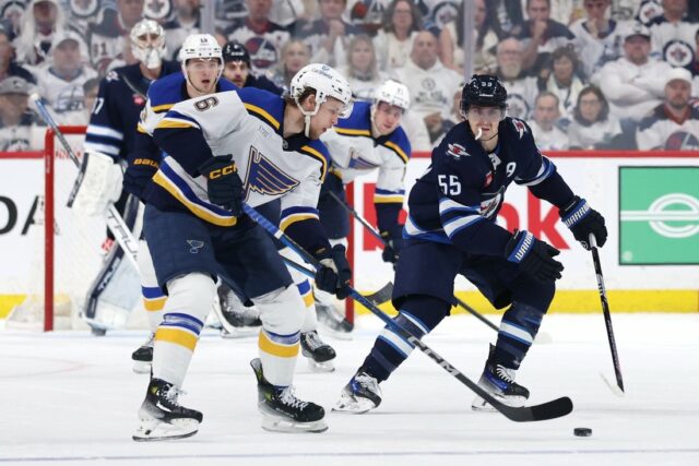 NHL: Playoffs de Stanley. Louis Blues em Jets Winnipeg