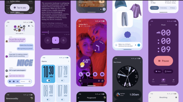 A nova tela de bloqueio nos dispositivos Android 16 e Wearos
