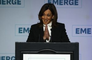 Os espectadores pensaram que Kamala estava bêbada durante seu primeiro discurso depois de perder a eleição para Donald Trump Em seu primeiro discurso depois de perder a presidência na quarta -feira à noite, ela subiu ao palco na gala do 20º aniversário do Emerge no Palace Hotel, San Francisco
