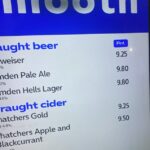 Os preços da cerveja no O2 haviam subido do