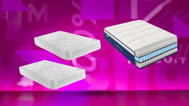 O colchão híbrido Premier Dreamcloud em um quarto